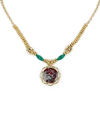 Patricia Nash Gold Plated Large Pendant Necklace