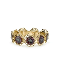Patricia Nash Gold Plated Box Clasp Link Bracelet