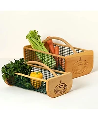 Uncommon Goods Gardener's Harvest Wire Mesh Basket