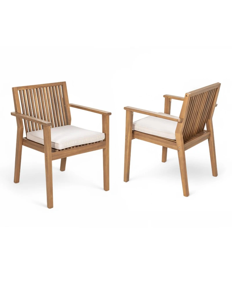 Streamdale Furniture Acacia Wood Patio Dining Chairs