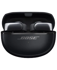 Bose Ultra Open Wireless Earbuds, Black, Bundle with White Smoke Silicone Case Cover