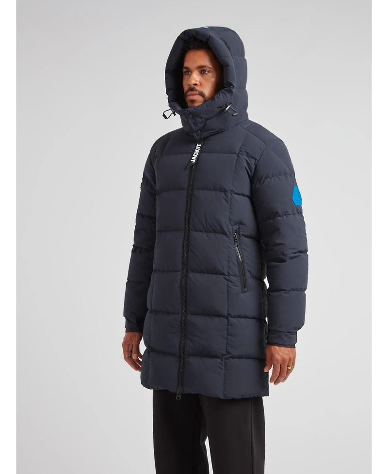 JACK1T Men's Ez Hooded Boxed Puffer Coat