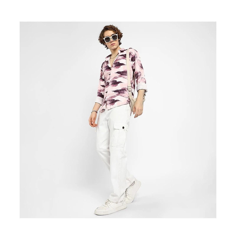 Campus Sutra Men's Brush Strokes Shirt