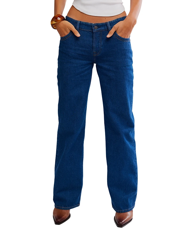 Free People Women's Classic Low Rise Boyfriend Jeans
