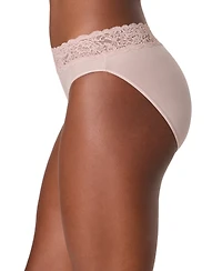 Maidenform Women's Everyday Pretty Lace Hi Cut Brief Panty