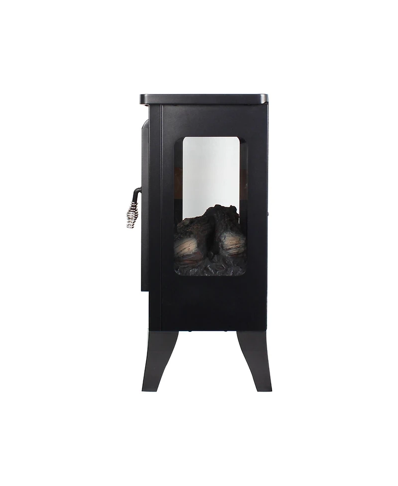 Flynama 21 inchThree-sided Freestanding Electric Fireplace Stove heater with 3D Flame effect with remote control