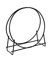 Sugift 40-inch Tubular Steel Firewood Storage Rack