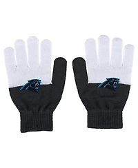 Women's Carolina Panthers Color-Block Gloves