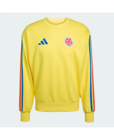 Adidas Men's Yellow Colombia National Team Fifa x World Cup Alphaskin Crewneck Sweatshirt