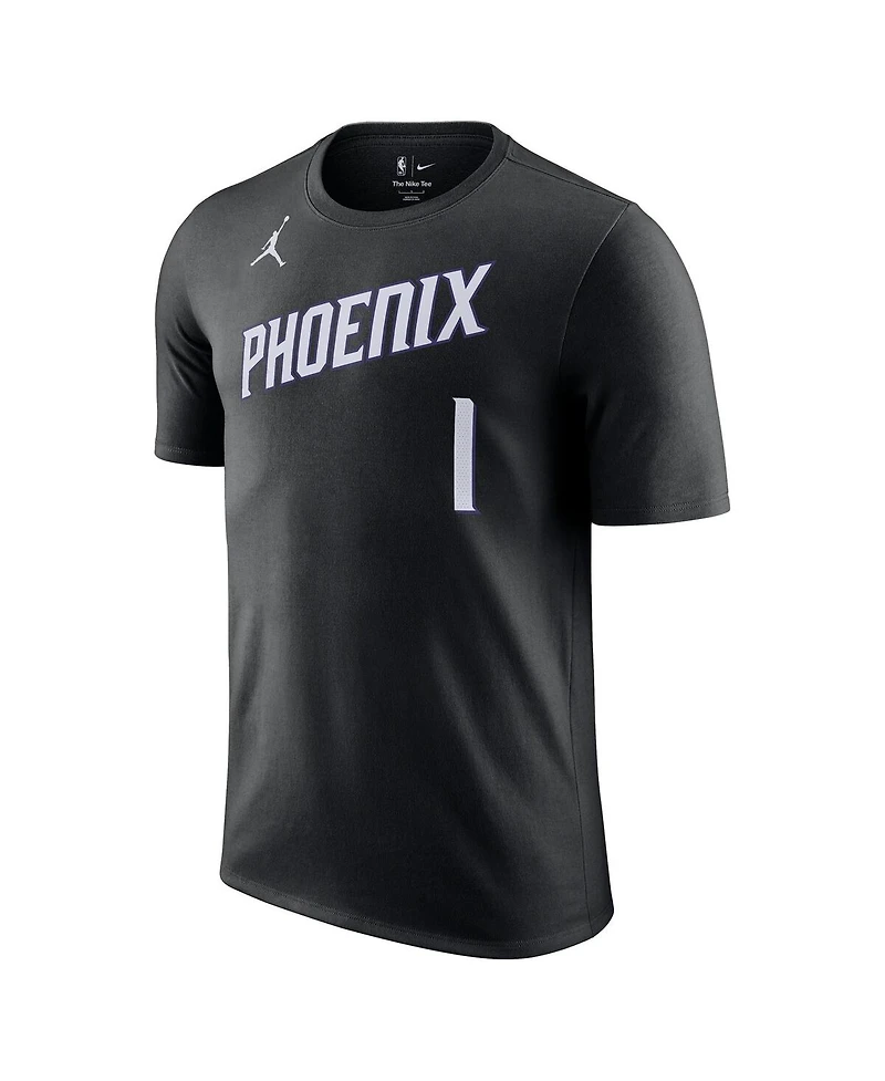 Jordan Men's and Women's Devin Booker Black Phoenix Suns Name Number T-Shirt - Statement Edition