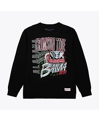 Mitchell & Ness Men's Black Alabama Crimson Tide Half Time Fleece Crewneck Sweatshirt