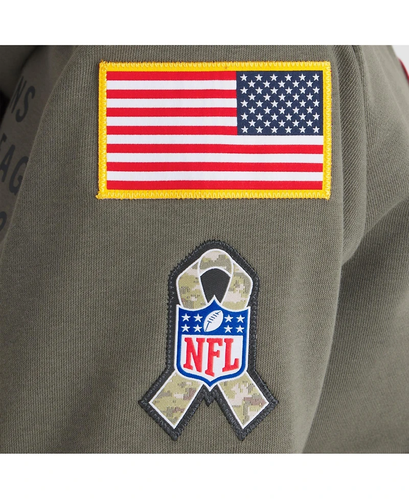 Nike Women's Olive Houston Texans 2025 Salute to Service Sideline Standard Issue Dri-fit Hoodie