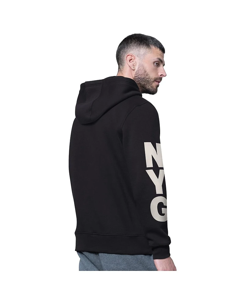 Starter Men's Black New York Giants Handoff Fleece Hoodie Sweatshirt