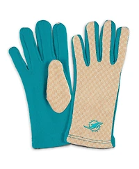 Wear by Erin Andrews Women's Miami Dolphins Tonal Microcheck Scarf Glove Set