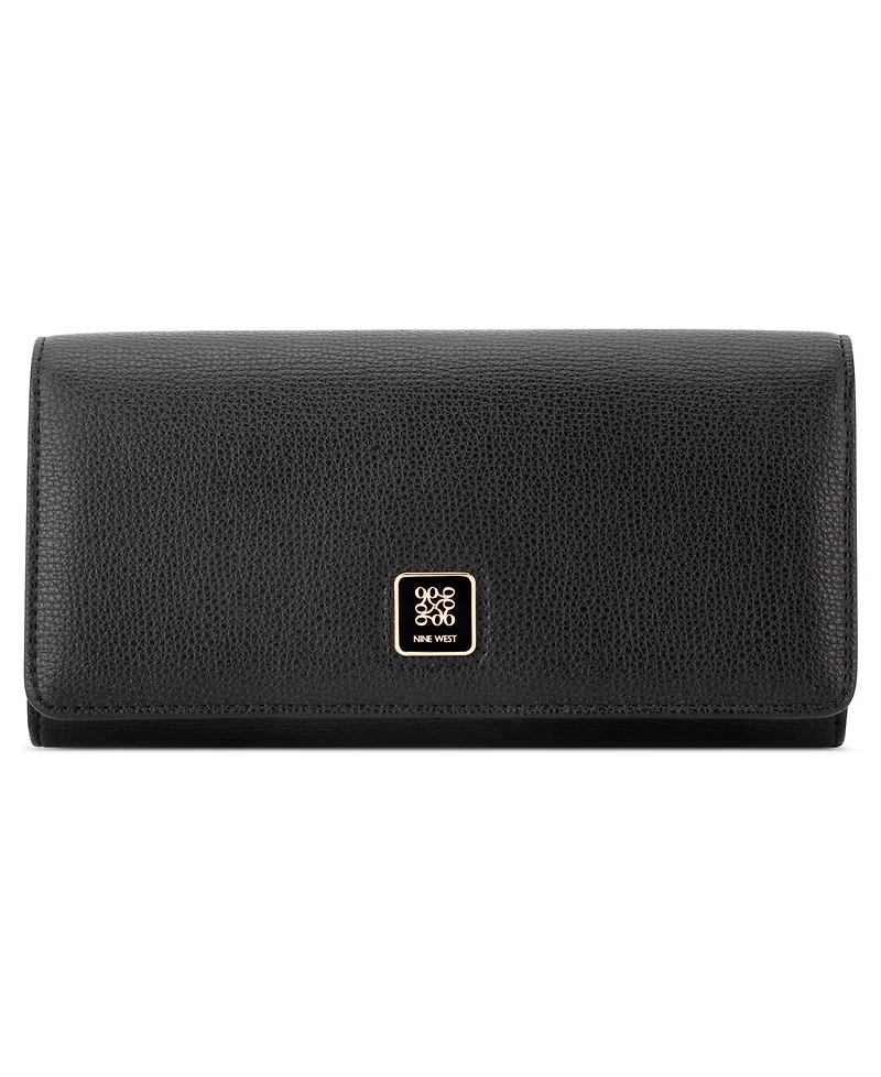 Nine West Lockup 9S Zip Around Wristlet