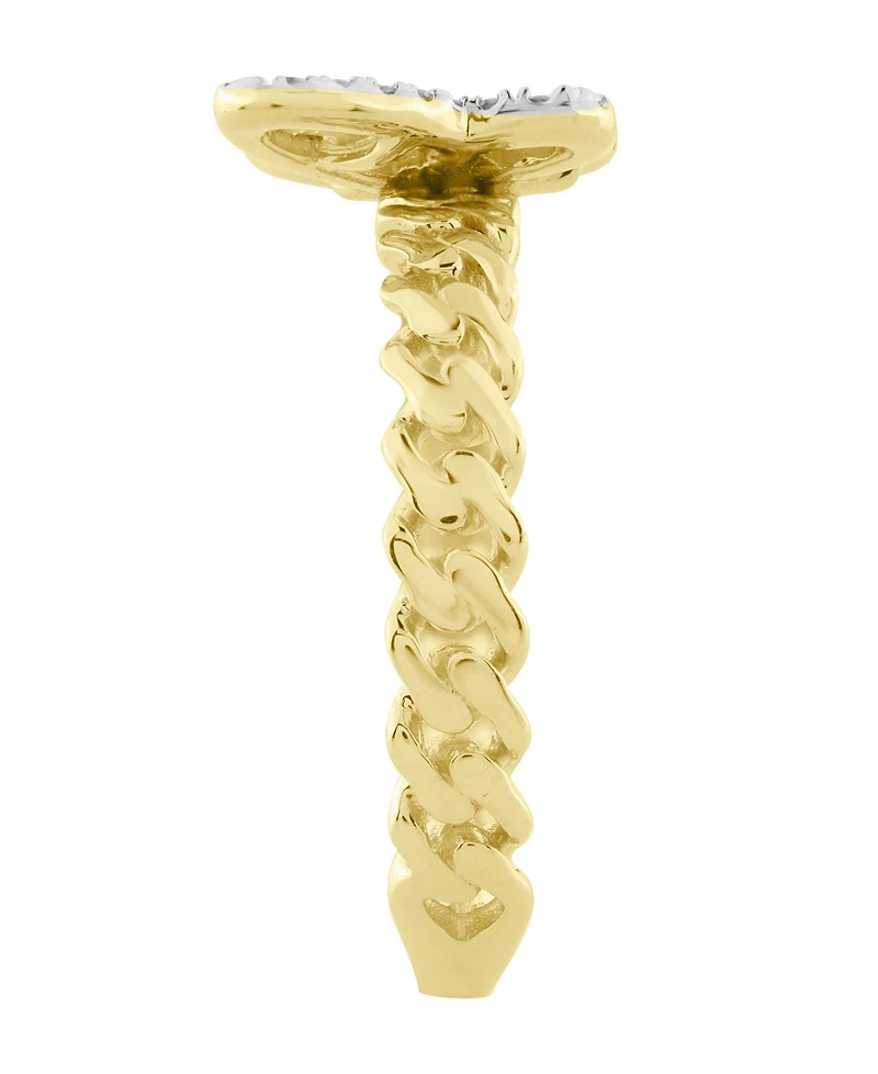 Macy's White Baguette Diamond Ring (1/4 ct. t.w.) in 10k Yellow Gold