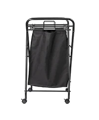 Household Essentials Rolling Laundry Hamper, 2 Load Capacity