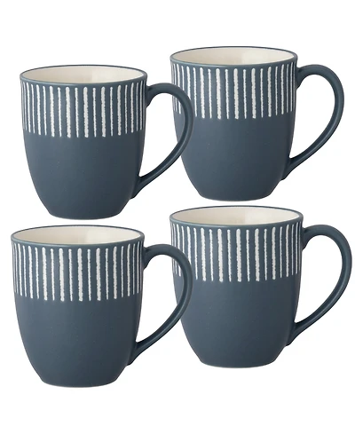 Noritake Colorwave Stripe Mugs, Set of 4