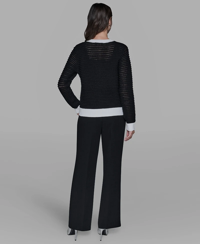 Karl Lagerfeld Paris Women's Button-Front Cardigan