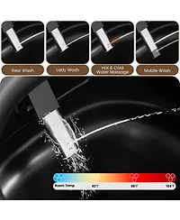 Casainc Smart One-Piece Bathroom Fixture With Heated Seat, Auto Flush, Wash, Dryer And Digital Display