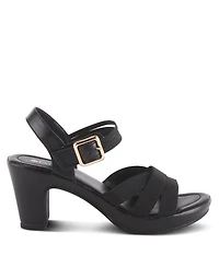 Patrizia Women's Neesa-stretch Elastic Strap Sandals with Low Platform Heel