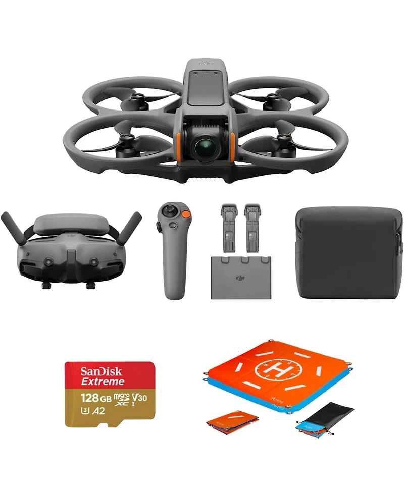 Dji Dji Avata 2 Fly More Combo (3 Batteries) Fpv Drone with Camera 4K, One-Push Acrobatics, Propeller Guard, 155 Fov, Camera Drone, Goggles 3 & Rc