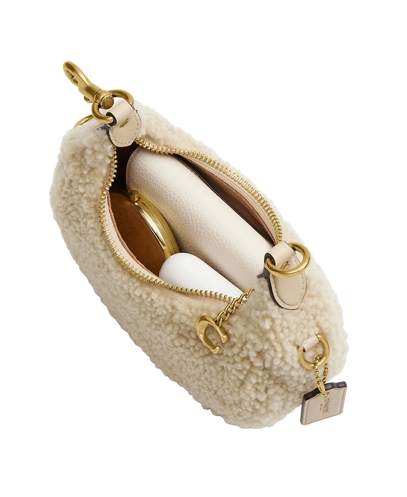 Coach Jonie Shearling Mini Crossbody Bag