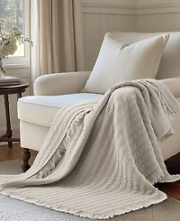 Levtex Wilhemina Stone Washed Quilted Throw, 50" x 60"