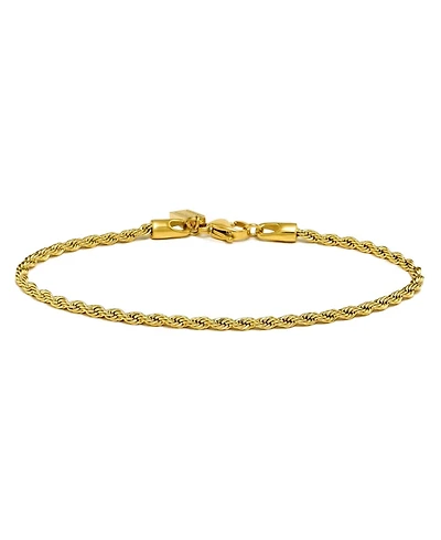 Rope Bracelet - 2.5mm Gold Regular