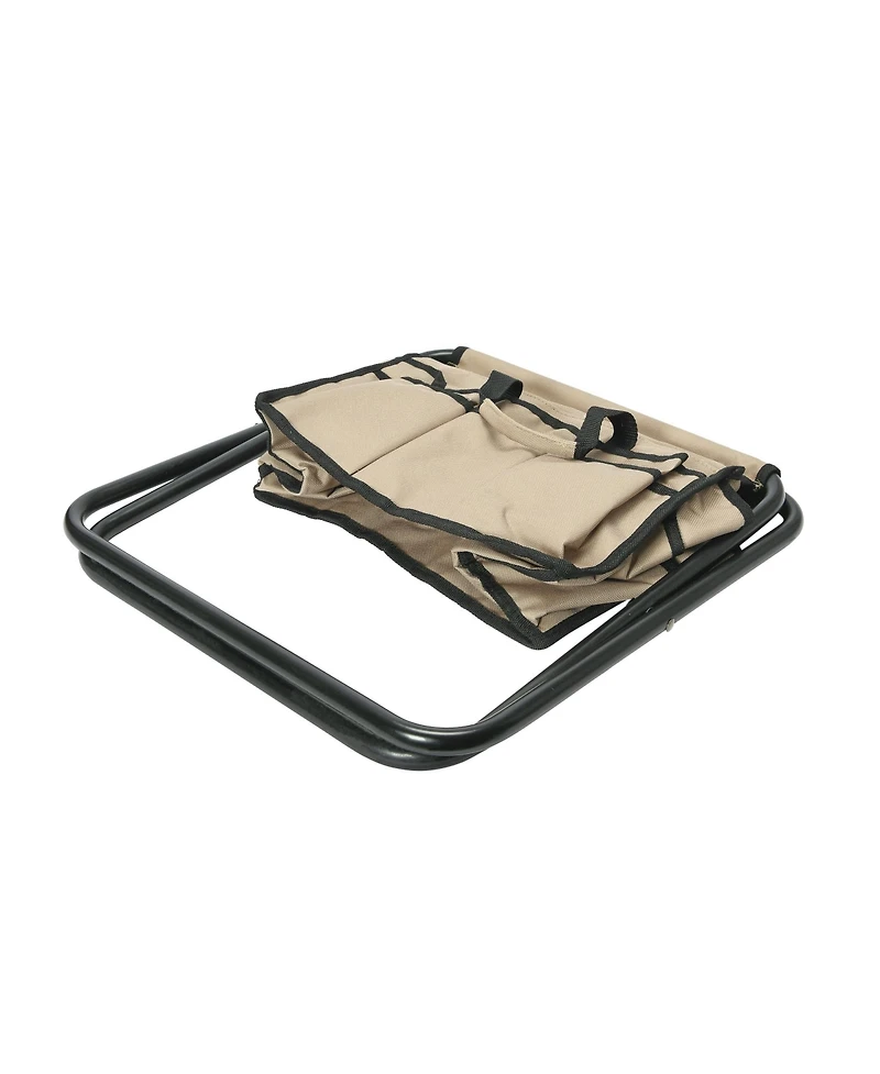 Household Essentials Collapsible Utility Stool, Tan