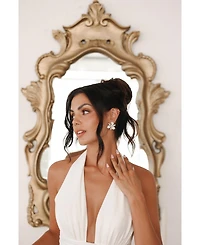 Untamed Petals Feyre Crystal Stud Earrings