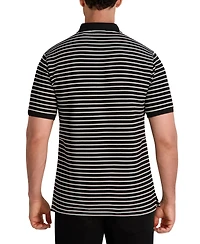 Karl Lagerfeld Paris Men's Striped Quarter-Zip Polo Shirt