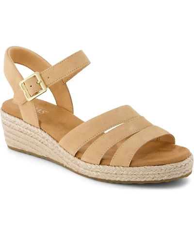 Toms Women's Julia Open Toe Wedge Sandals
