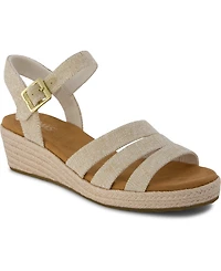 Toms Women's Julia Open Toe Wedge Sandals