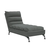 vidaXL Chaise Lounge Dark Grey