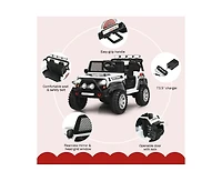 Sugift 12V Kids Electric Ride On Truck with Remote Control and Operation Lever