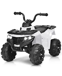 Kids Ride On Atv Quad 4 Wheeler Electric Toy Car 6V Battery Power Led Lights