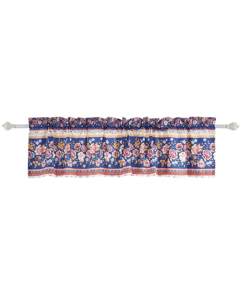 Greenland Home Fashions Marsha Window Valance - 84x16", Blue