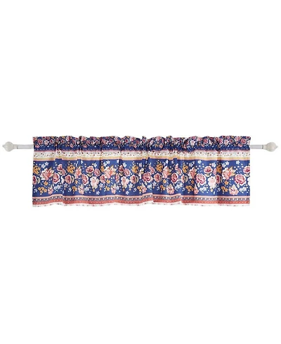 Greenland Home Fashions Marsha Window Valance - 84x16", Blue