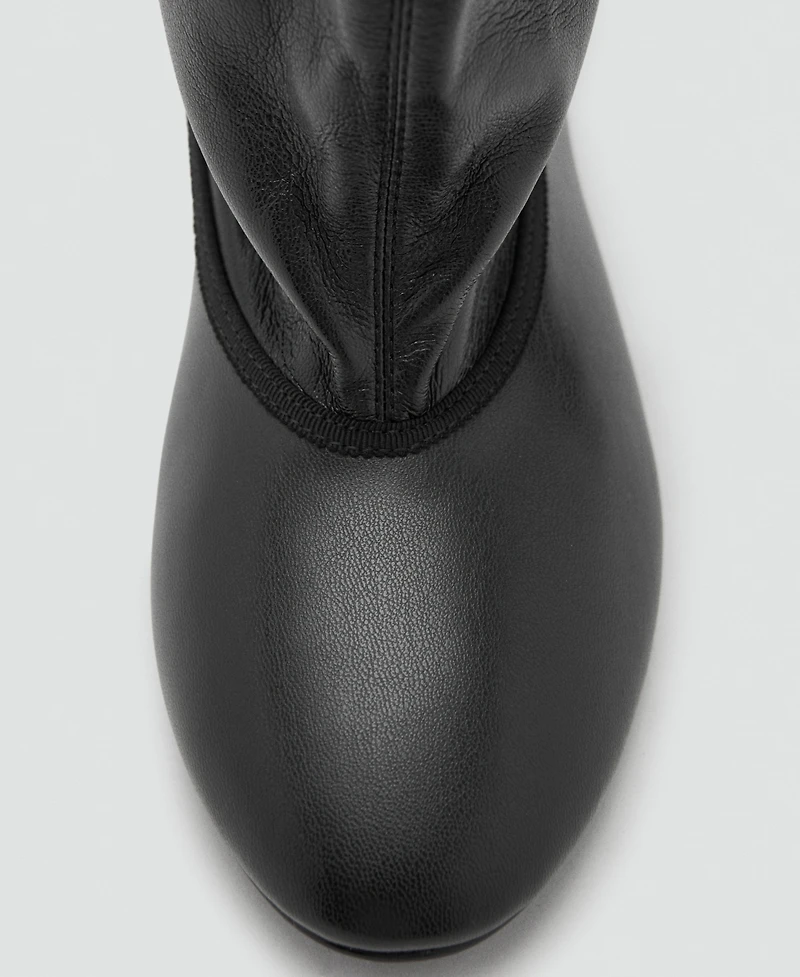 Mango Women's Wide-Leg Boots