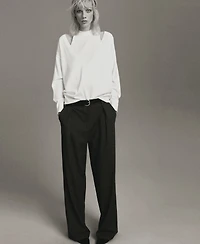 Mango Women's Oversized Combined Sweater