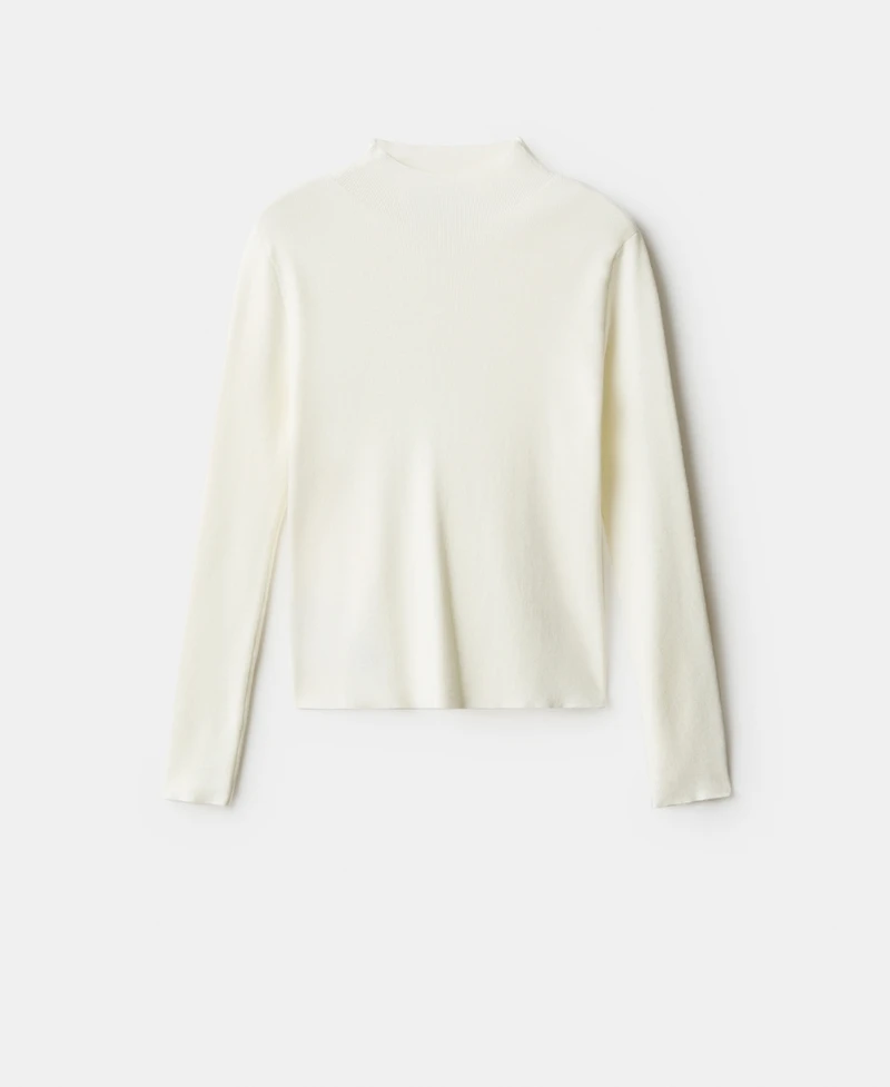 Mango Women's Perkins Neck Fitted Sweater