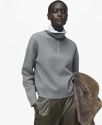 Mango Women's Turtleneck Zip Sweater