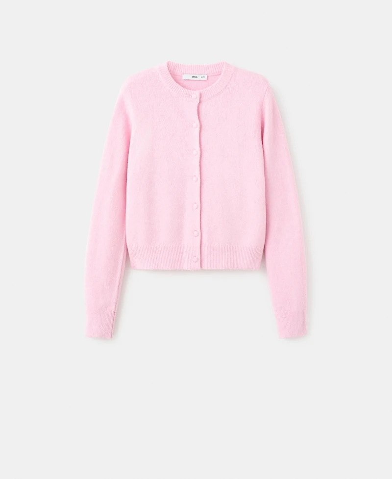 Mango Women's Knitted Button Cardigan