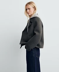 Mango Women's Combined Hooded Jacket