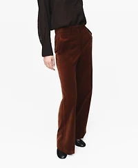 Mango Women's Velvet Suit Pants