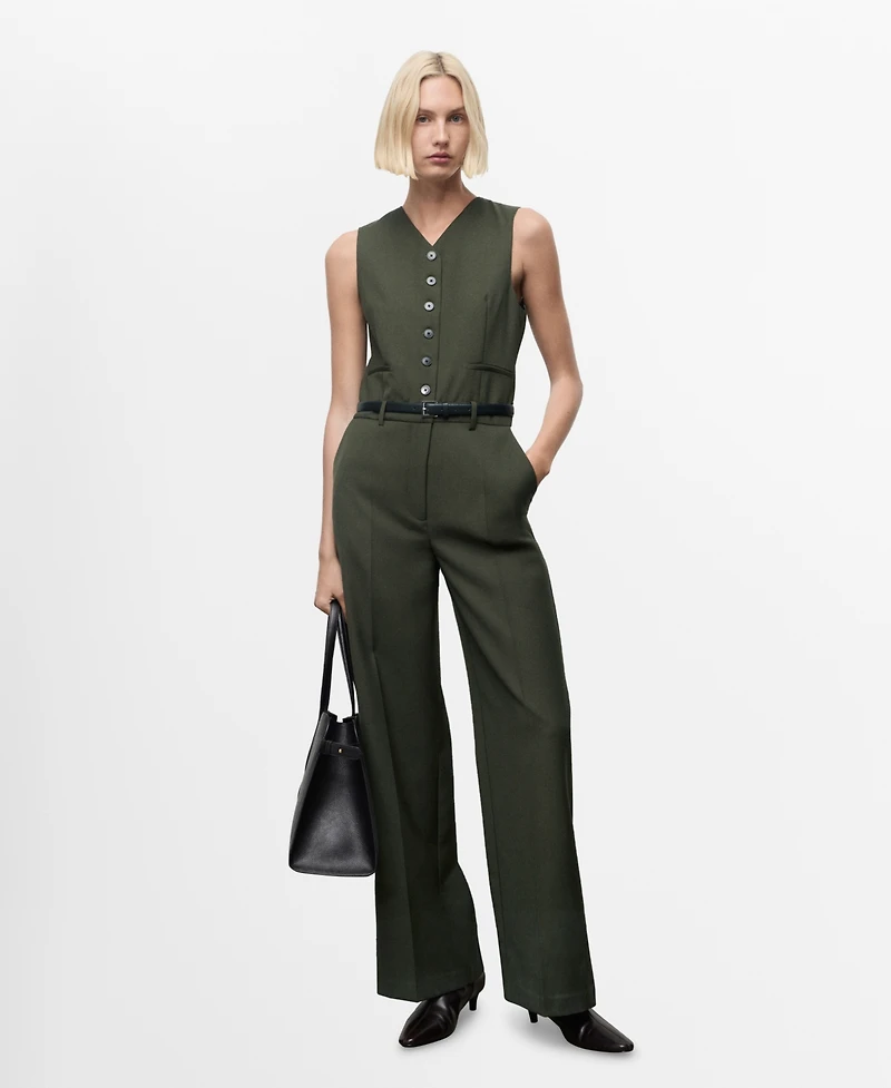 Mango Women's Suit-Style Jumpsuit