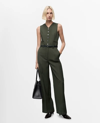 Mango Women's Suit-Style Jumpsuit