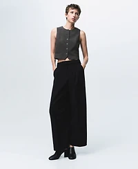 Mango Women's Check Suit Waistcoat