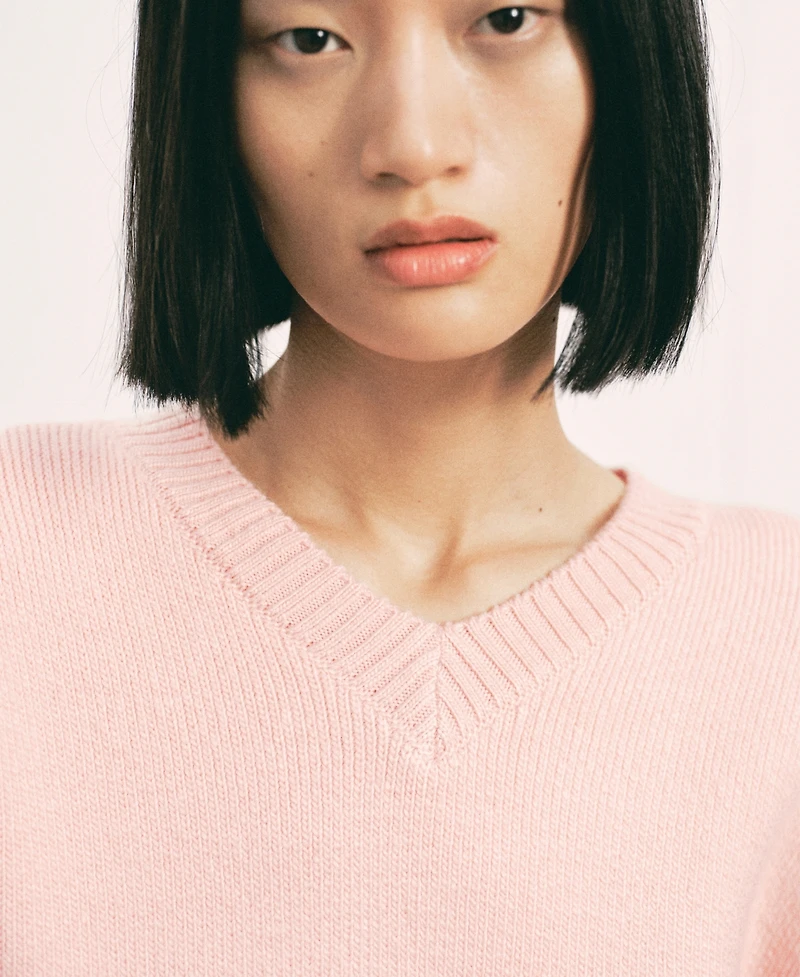 Mango Women's V-Neck Knit Sweater